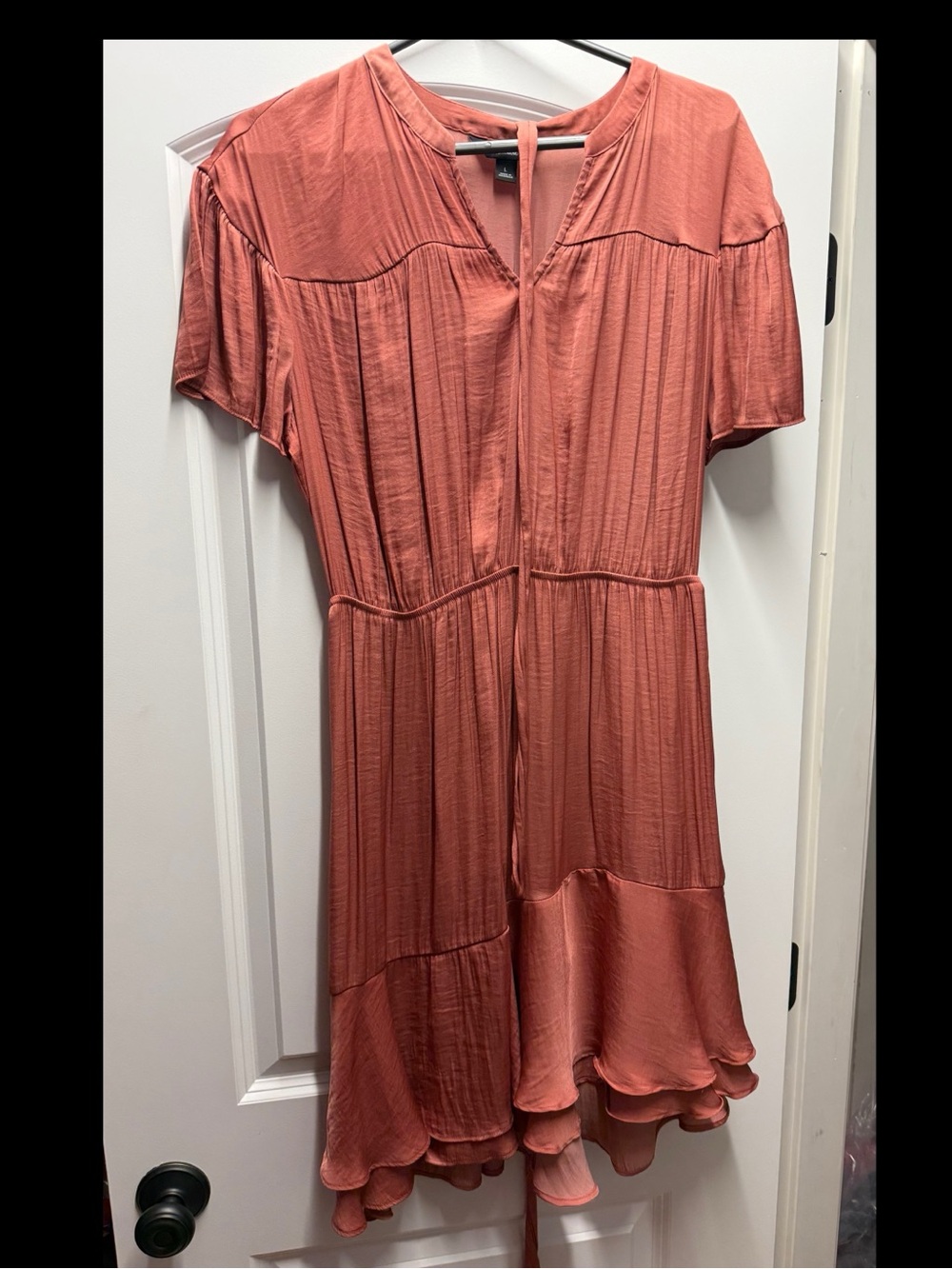 Simply Vera Vera Wang Coral High-Low Tiered Dress